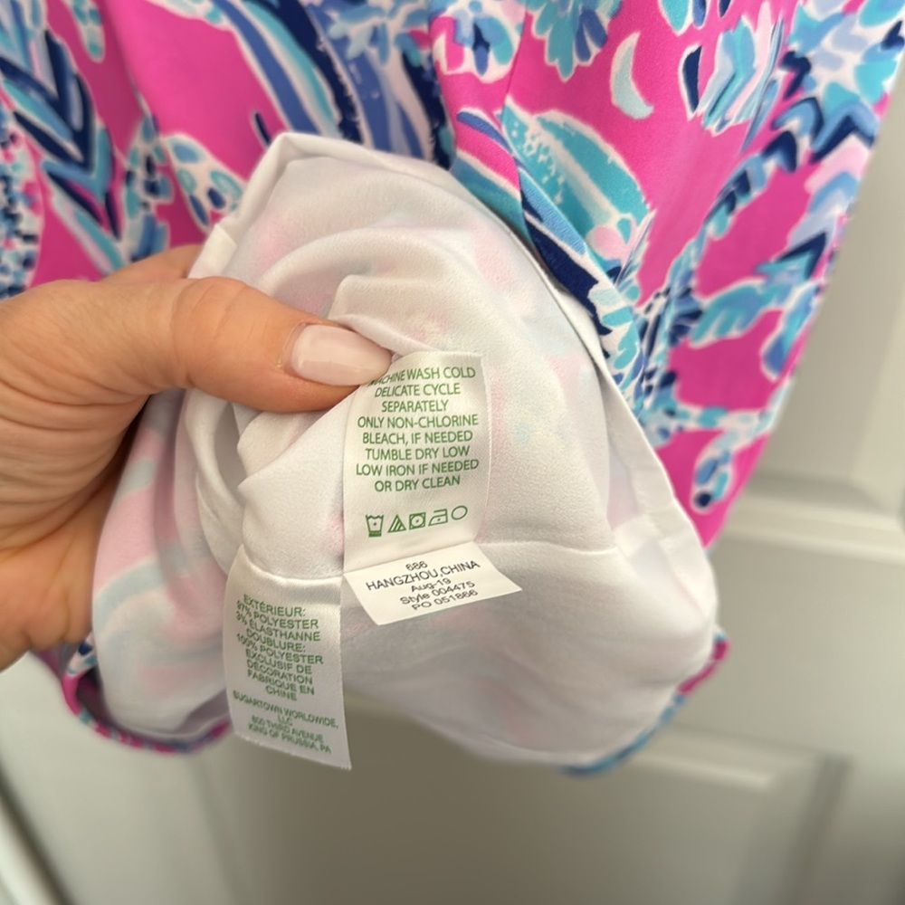 Lilly Pulitzer Mandevilla Pink New Kids On The Dock - sz 6 LIKE NEW - Picture 9 of 13